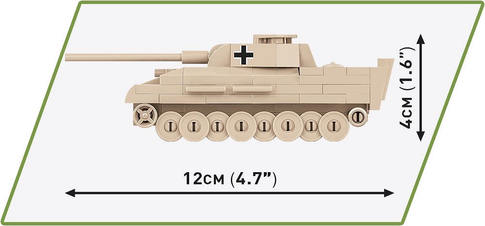 COBI Panzer V Panther – Set Mattoncini 126 Pezzi – Modellismo Militare - 6